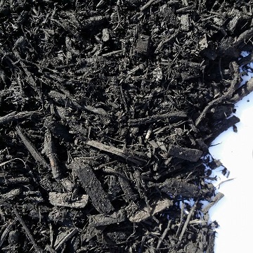 BULK  MULCH BLACK TRIPLE SHRED HARDWOOD