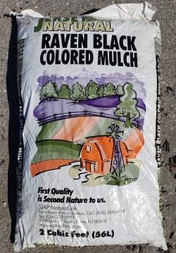 JERSEY NATURAL RAVEN BLACK COLORED MULCH 2 CU FT