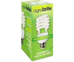 AGROBRITE COMPACT FLUORESCENT LAMP 26 WATT 6400K